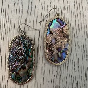 Kendra Scott Danielle Gold Earrings in Abalone Shell